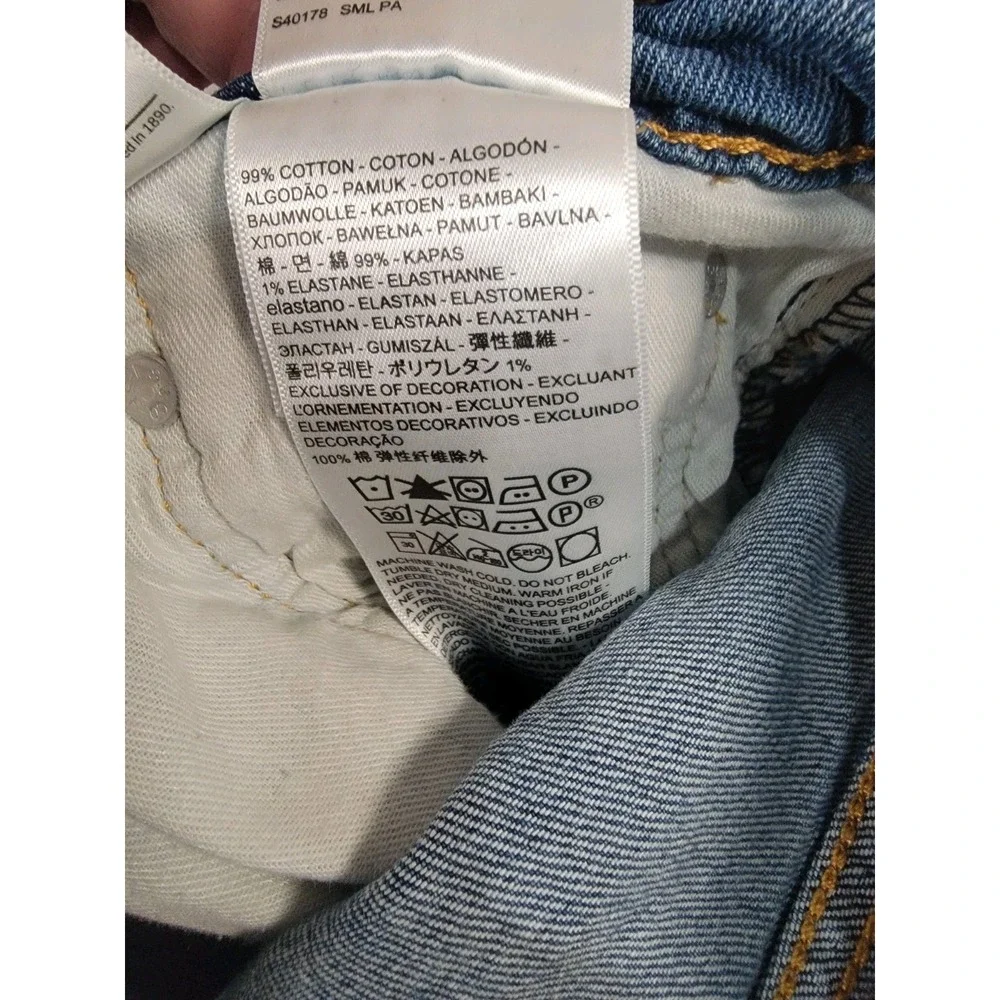 Levi's 505 Regular Fit Jeans Mens 32x32 Blue Straight Leg Stretch Denim Pants